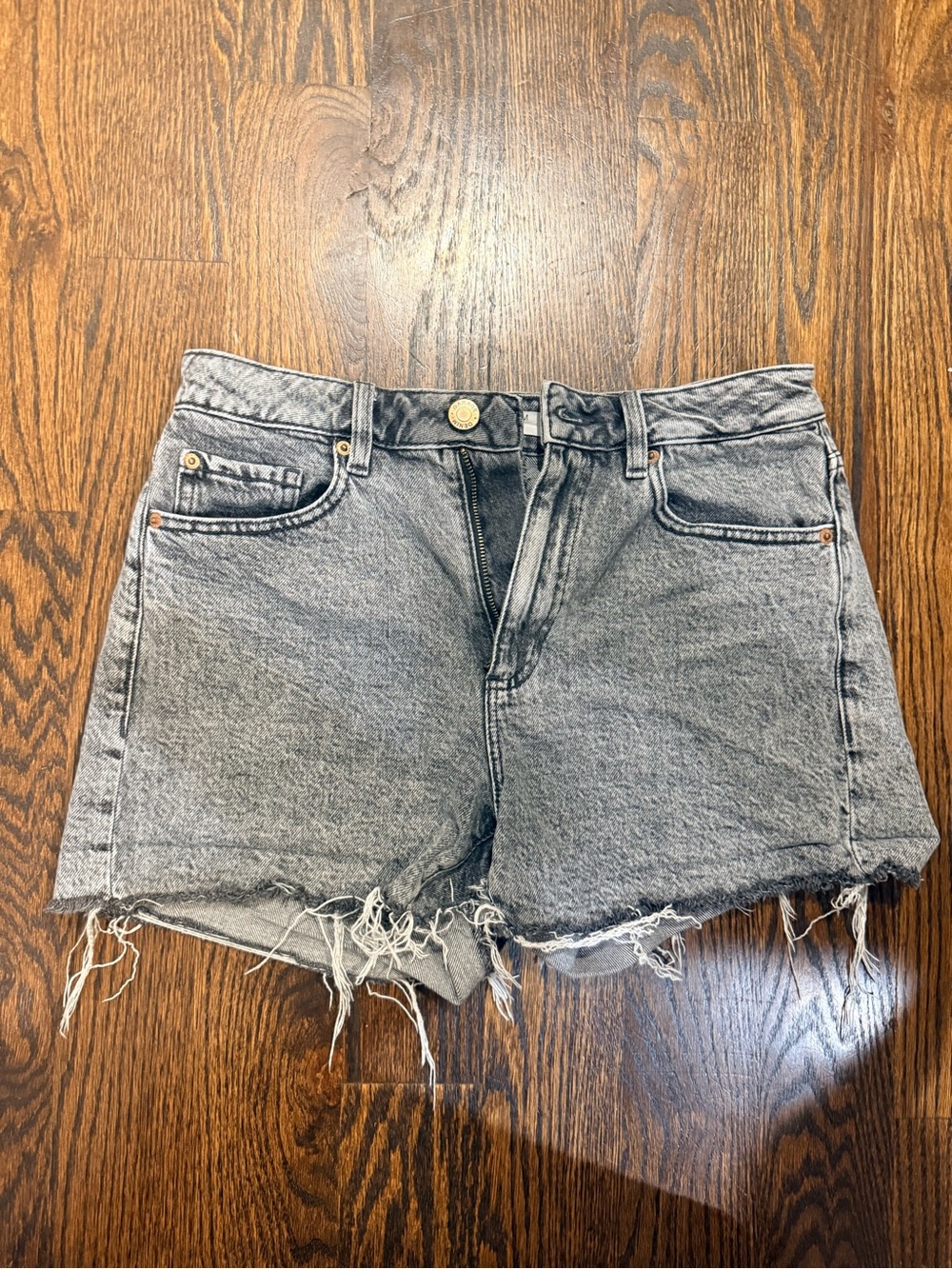 Garage Denim Gray Cutoff Shorts